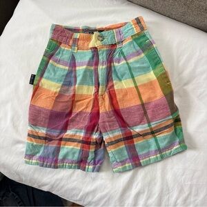 Vintage polo Ralph Lauren boys plaid shorts